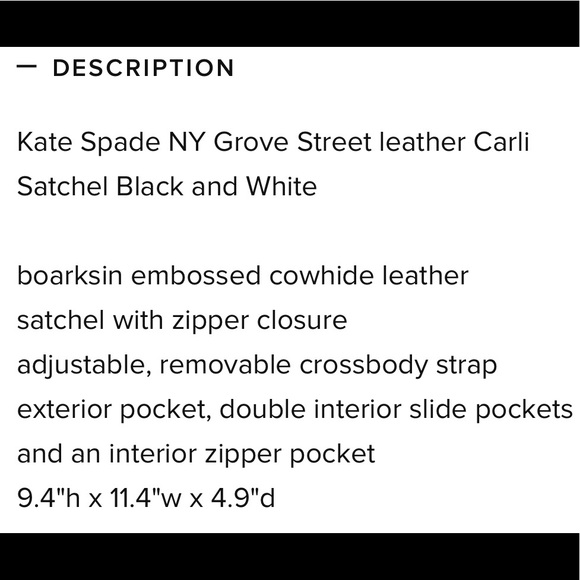 Kate Spade NY Grove Street Carli Purse - Picture 7 of 8